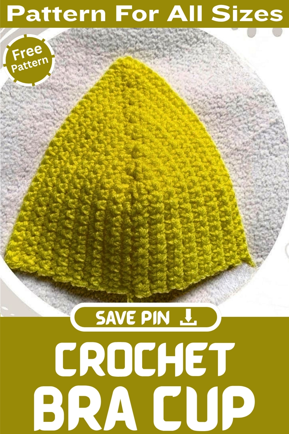 Crochet Bra Cup For All Sizes Patter