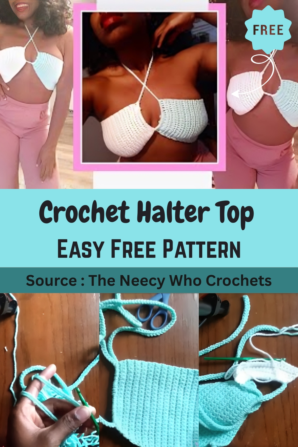 Crochet Halter Top pattern