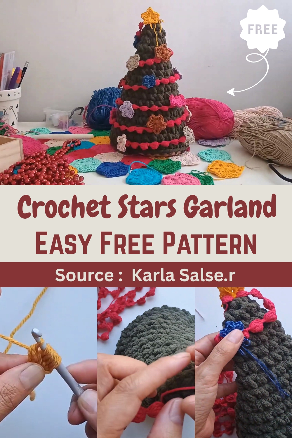Crochet Stars And Garland pattern