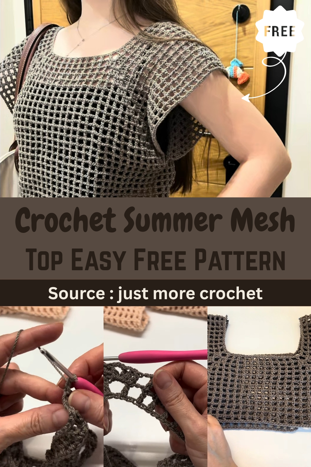 Crochet Summer Mesh Top