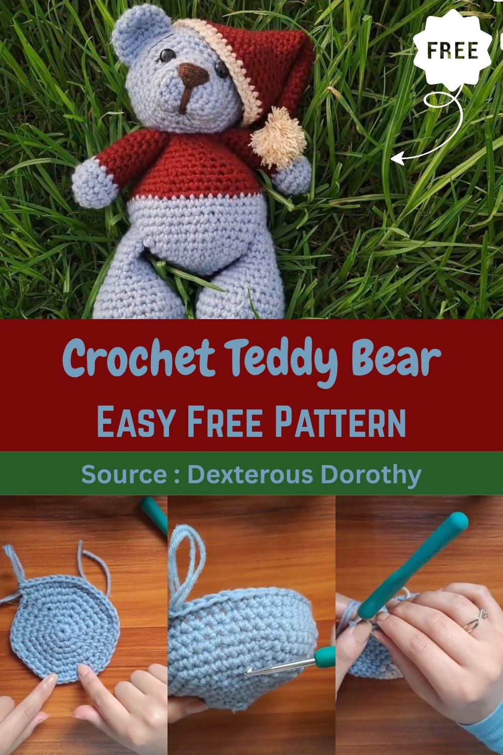 Crochet Teddy Bear pattern