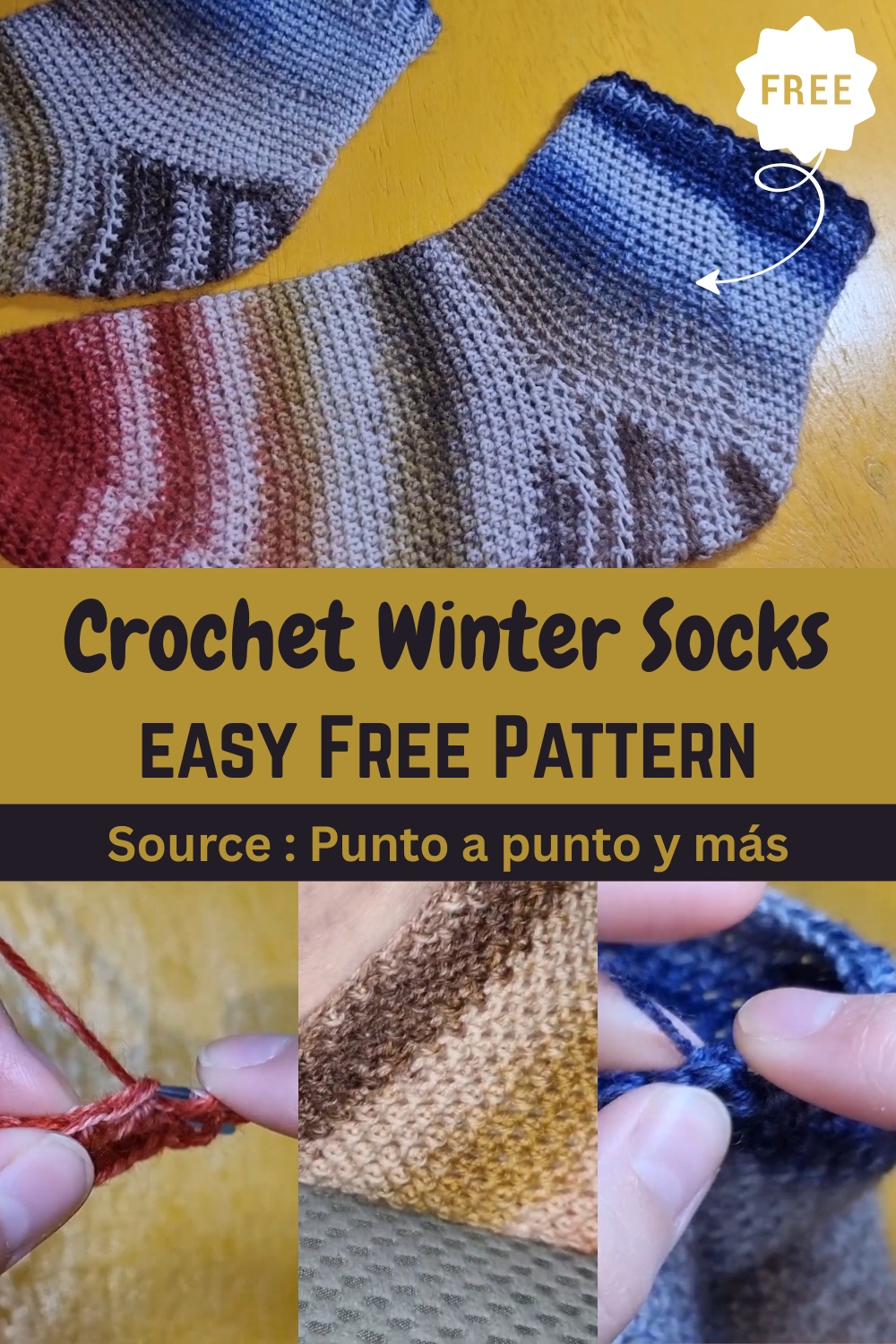 Crochet Winter Socks