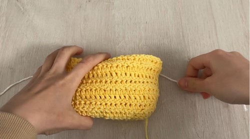 Crochet Drawstring Pouch pattern 2