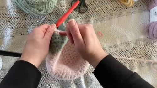 Crochet Bookworm Pillow 2