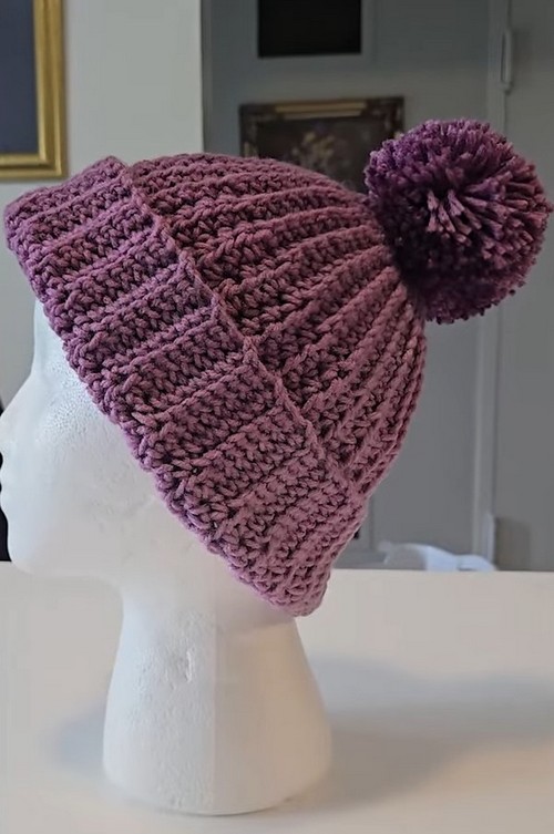 Crochet Side-to-Side Hat 5