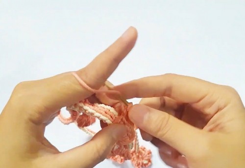 Crochet Flower Mask 3