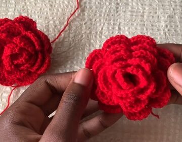 Crochet Simple Rose 5