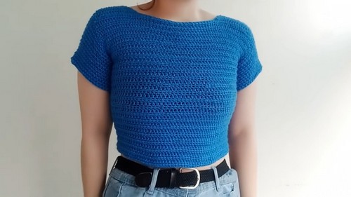 Crochet Easy Crop Top 5