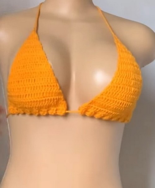 Crochet Triangle Bikini Top 4