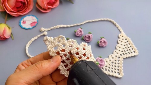 Crochet Floral Lace Headband 4