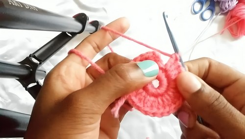 Crochet Flower Bikini Top 1