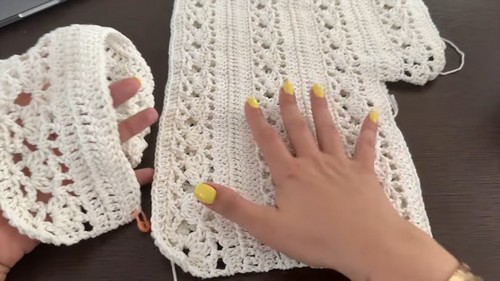 Crochet Lace Bolero Tee 3