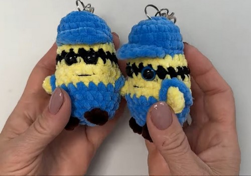 Crochet Minion Keychain 5