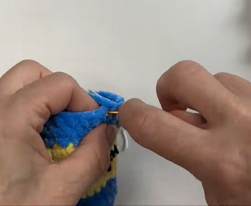 Crochet Minion Keychain 3