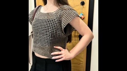 Crochet Summer Mesh Top 4