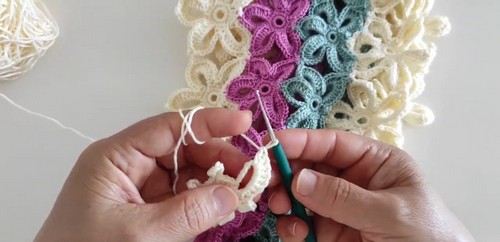 Crochet Flower Crop Top 1