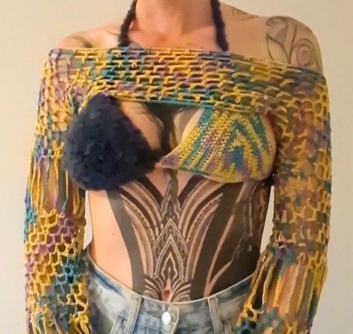 Crochet Cropped Shrug 5
