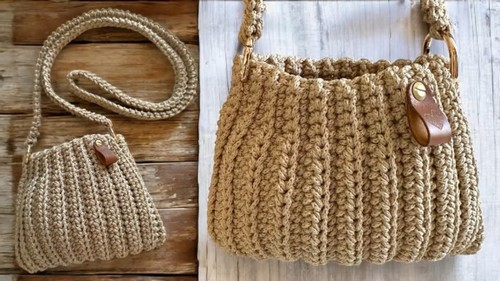 Crochet Macrame Bag pattern 4