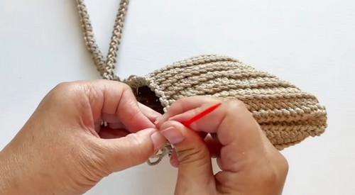 Crochet Macrame Bag pattern 2
