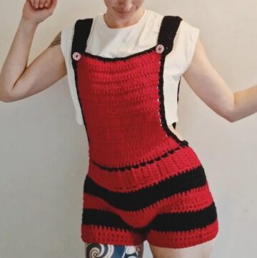 Crochet Overalls pattern 4