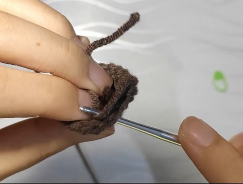 Crochet Pompompurin Ice Cream Keychain 1