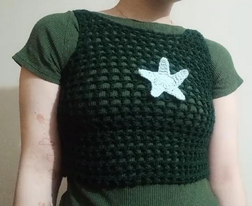 Crochet Mesh Star Top 5