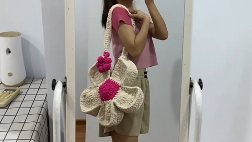 Crochet Flower Bag 5
