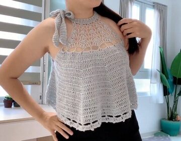 Crochet Lace Halter Top 6