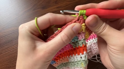 Crochet Scrap Yarn Shorts 2