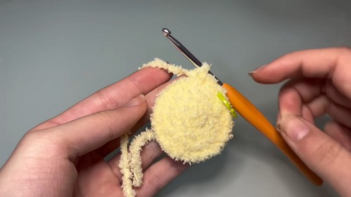 Crochet Chick With Frog Hat 1