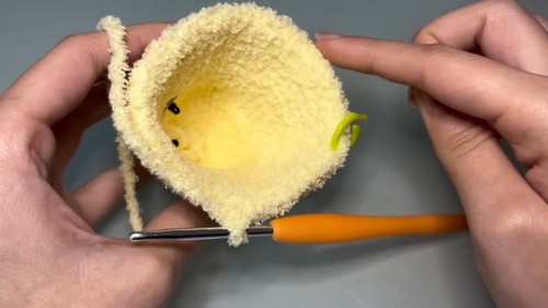 Crochet Chick With Frog Hat 2