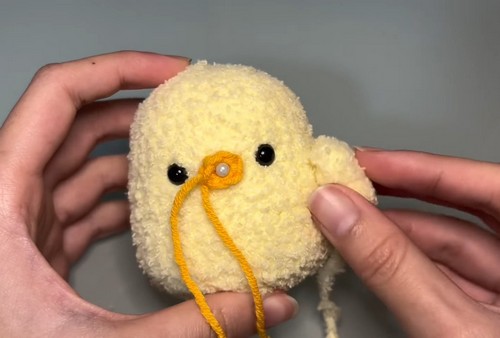 Crochet Chick With Frog Hat 3