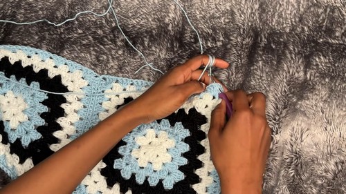Crochet Granny Square Sweater 2