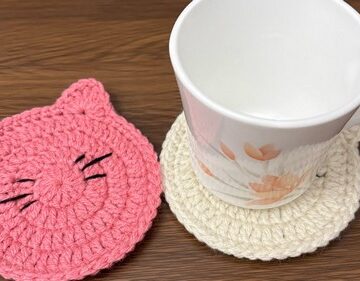 Crochet Cat Coaster 5