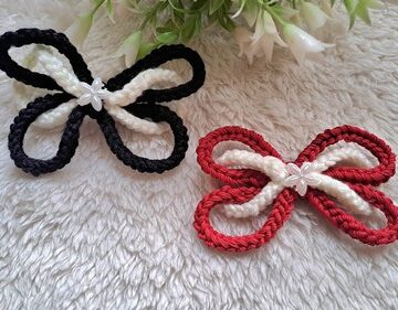 Crochet Butterfly Keychain 4