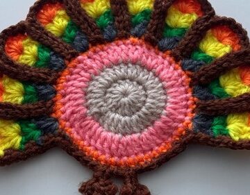 Crochet Thanksgiving Coaster 4