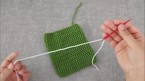 Crochet Tic Tac Toe Game Set With Pouch 2