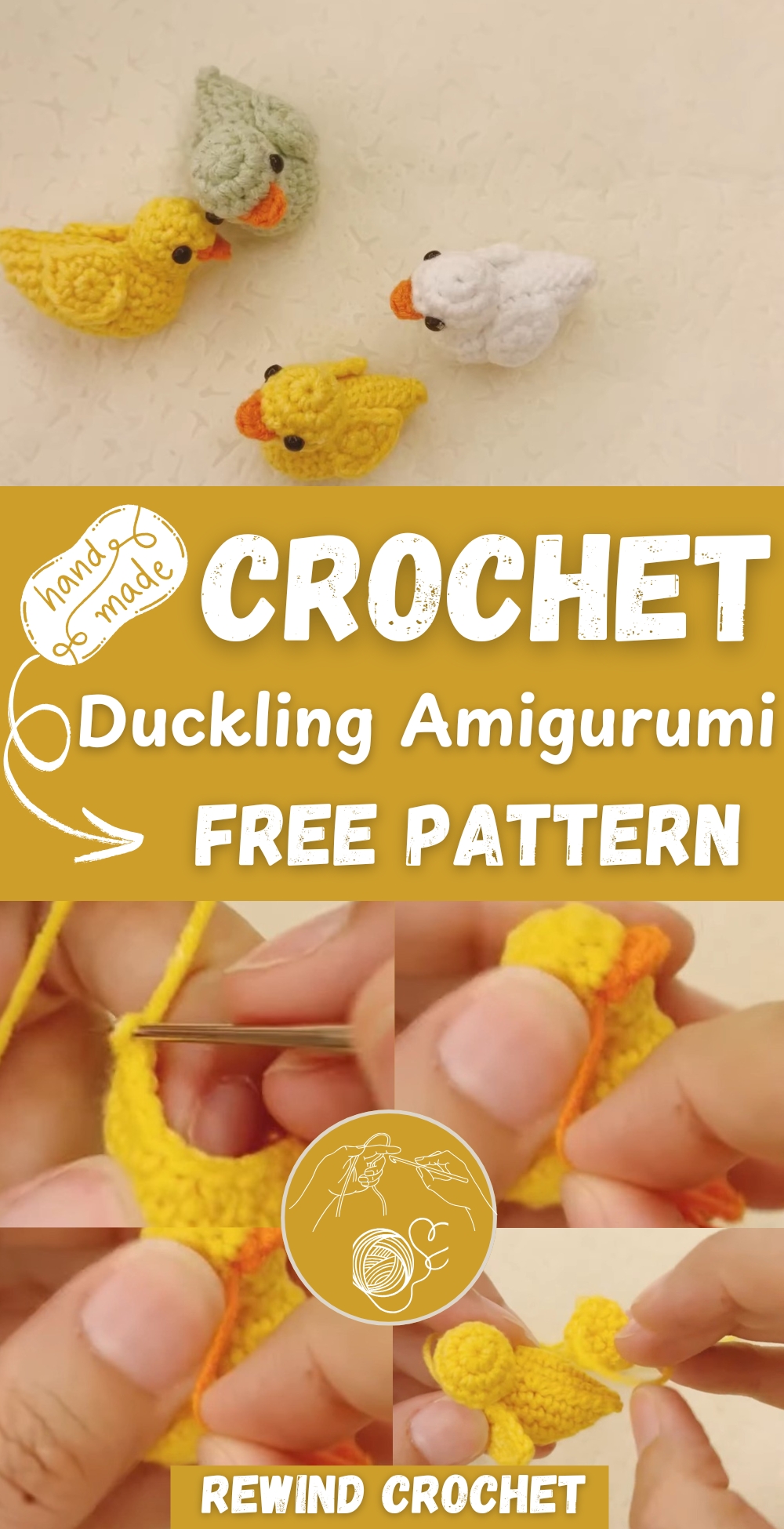 Crochet Duck Duckling Amigurumi