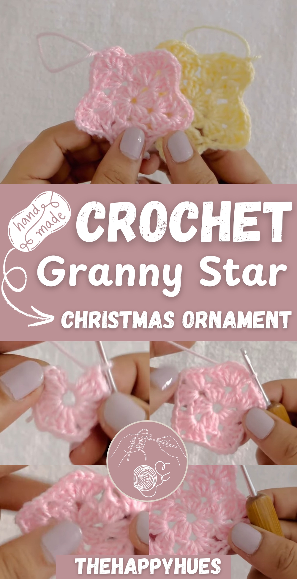 Crochet Granny Star Christmas Ornament