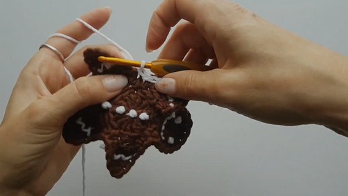 How To Crochet Gingerbread man 3