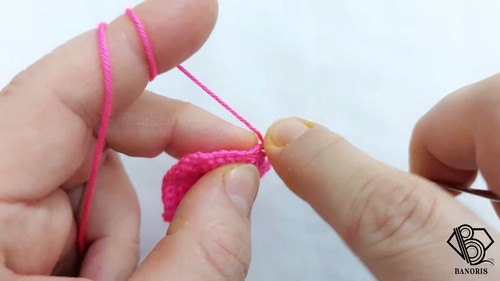 Cute Single Color Crochet Christmas Earrings 2