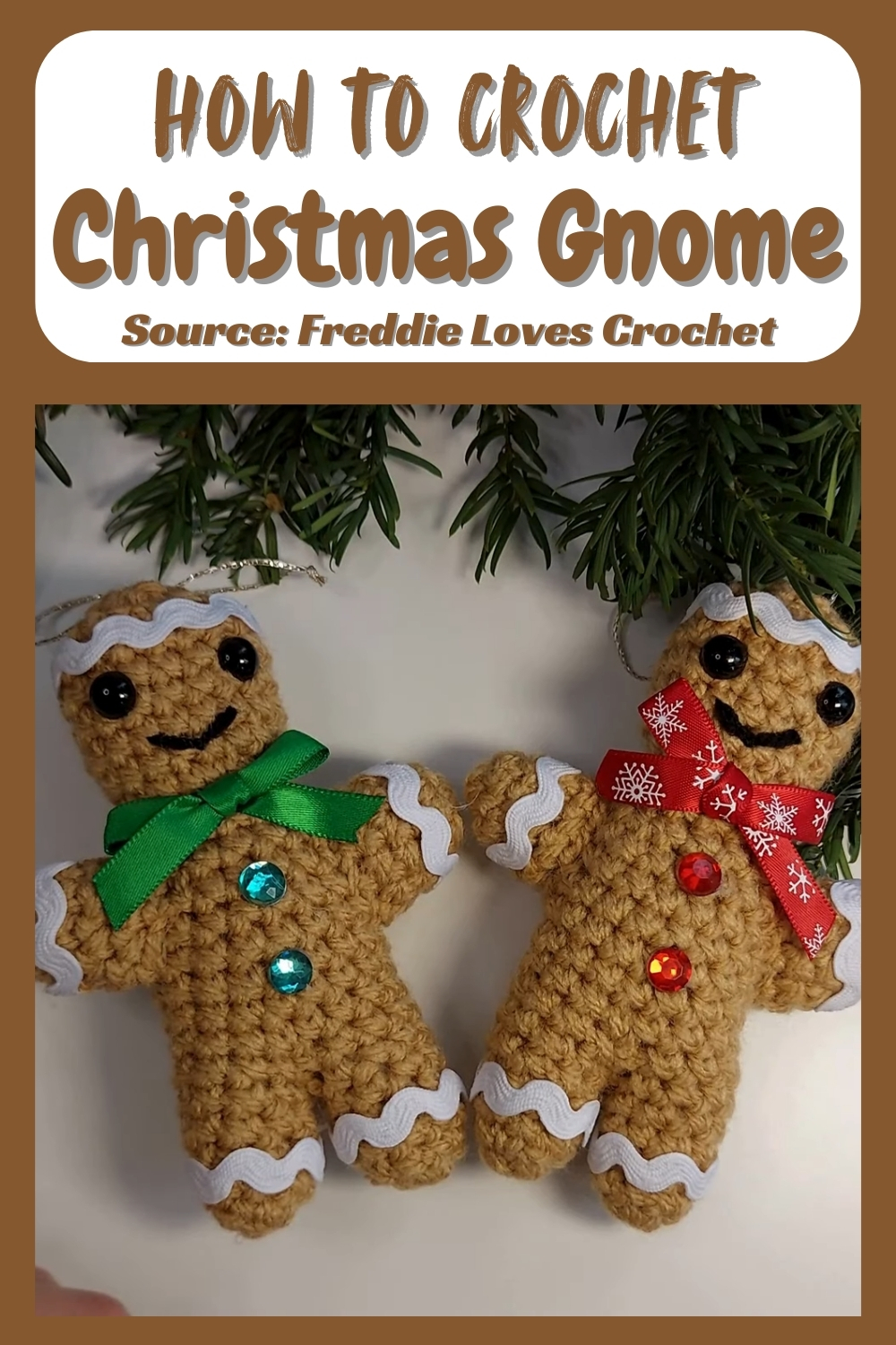 Easy Crochet Gingerbread Person