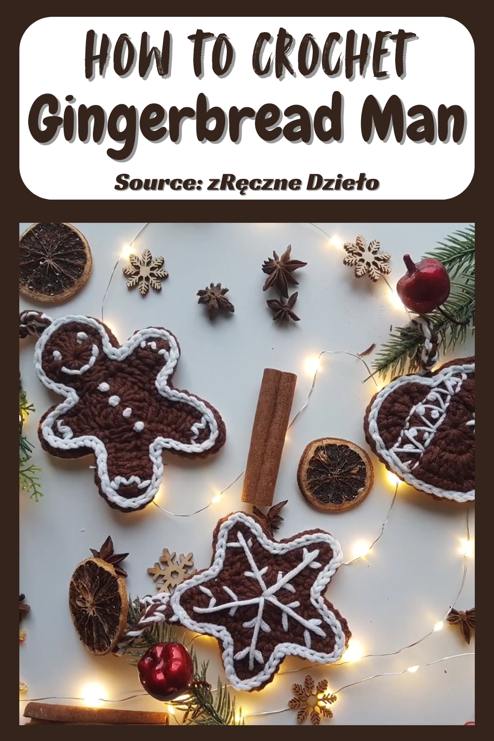 How To Crochet Gingerbread man