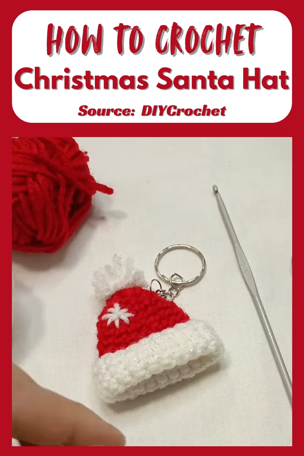 Unique Crochet Mini Santa Hat
