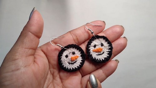 How To Snowman Earrings 4