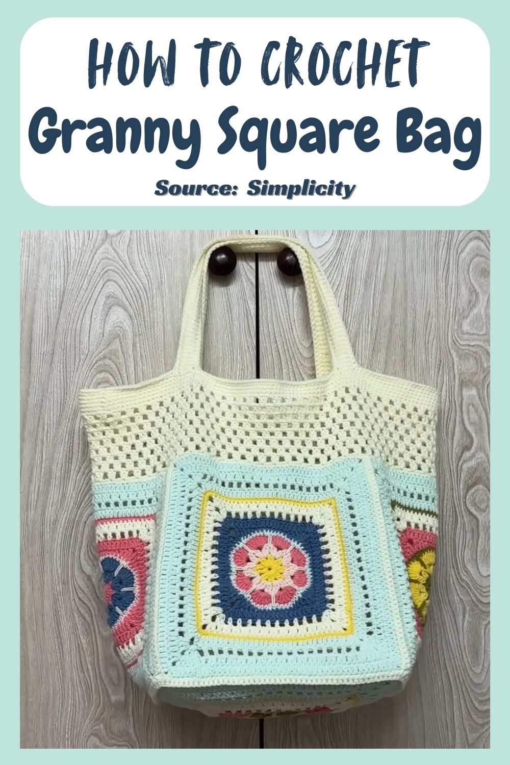 Unique Easy Crochet Granny Square Bag