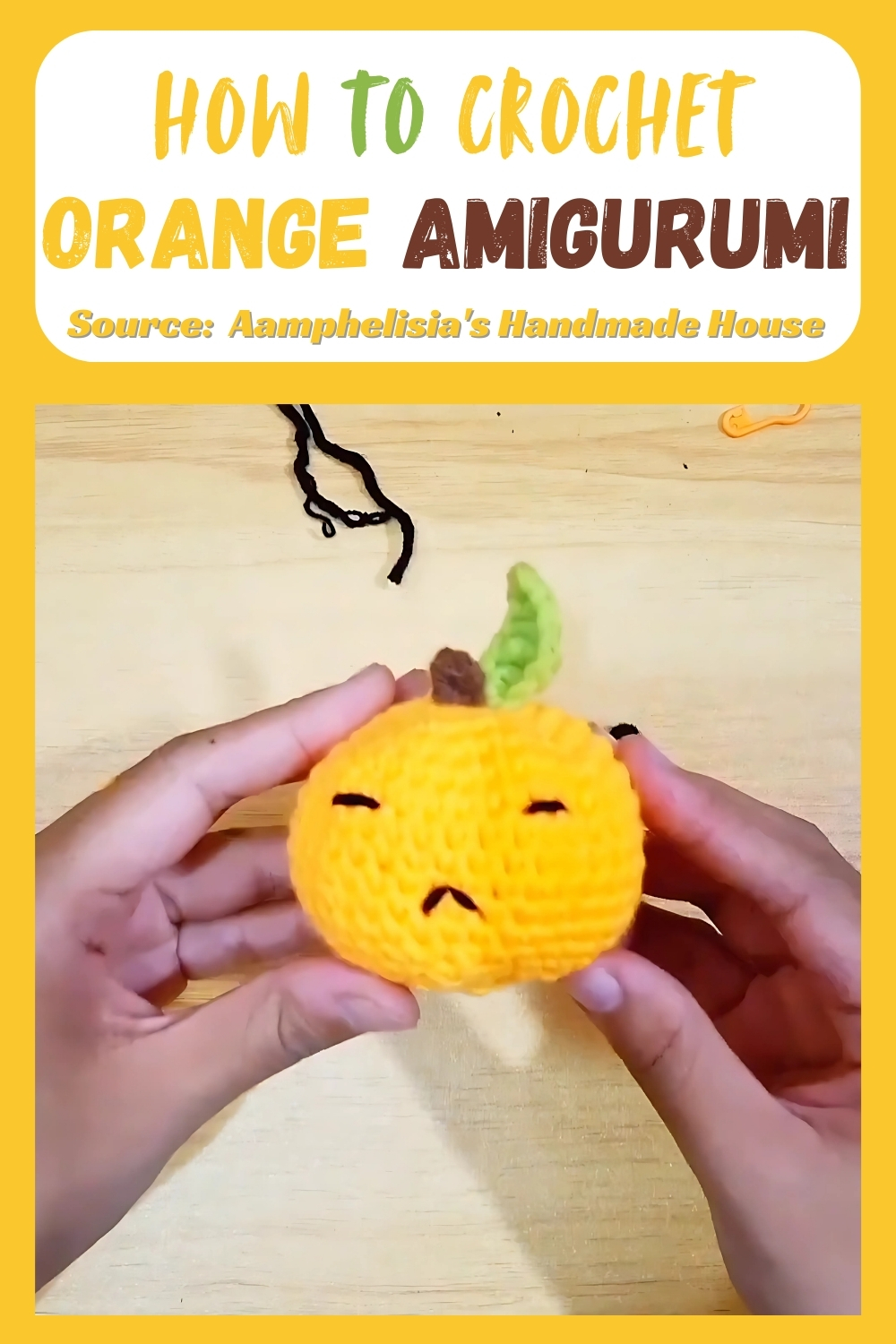Unique Easy Crochet Orange Amigurumi