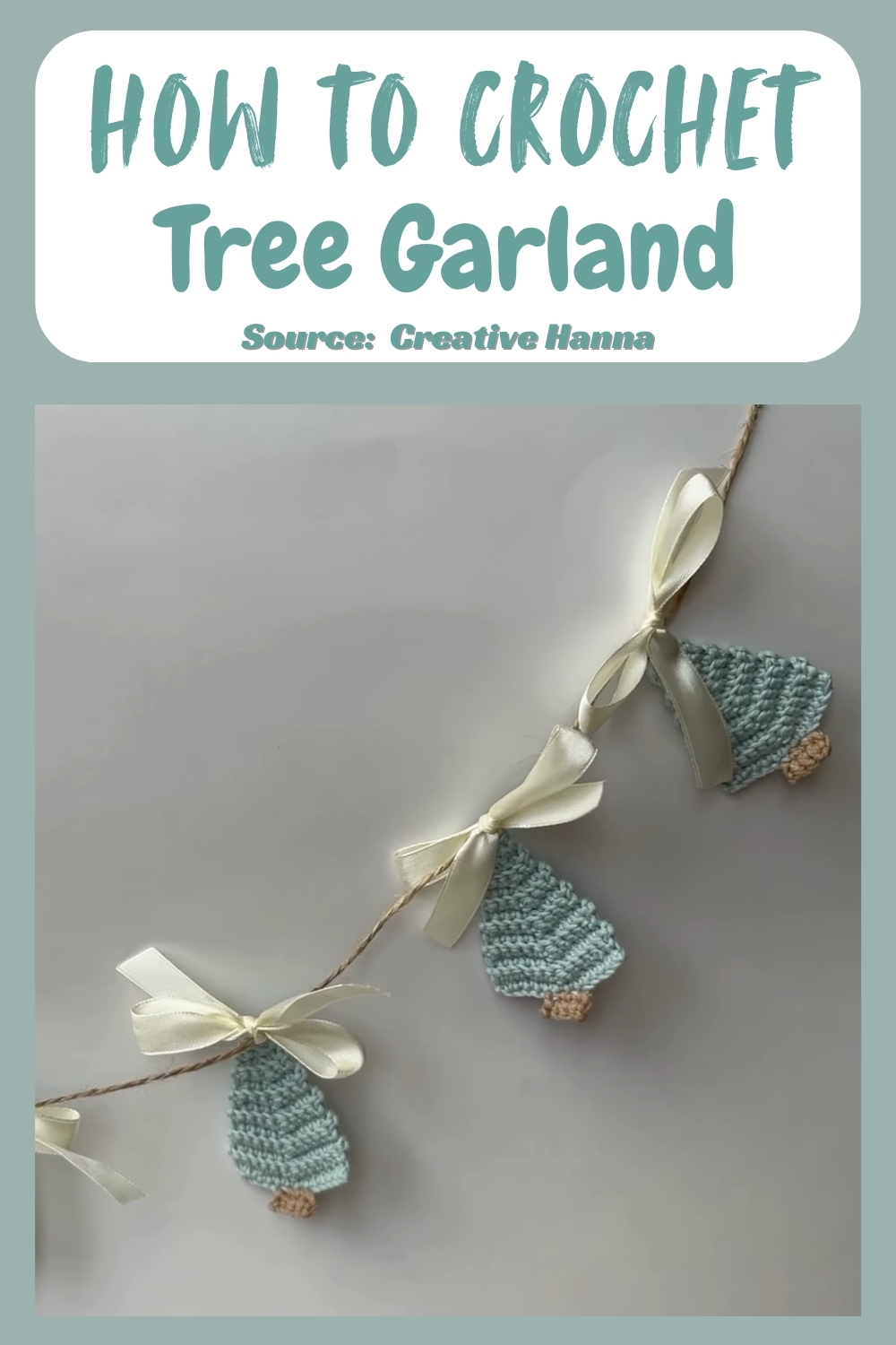 Unique Easy Crochet Tree Garland