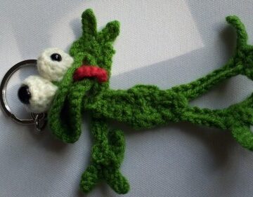 Crochet Frog Keychain 4