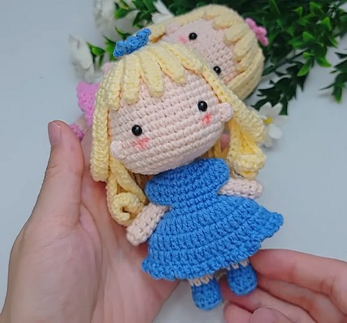 Unique Simple Crochet Aurora Princess Doll 4